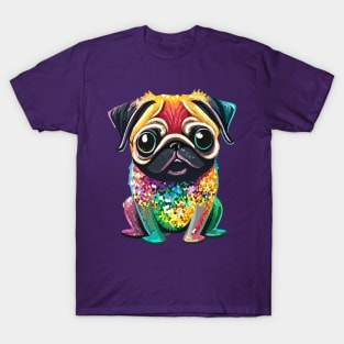 Fabulous Rainbow Pug T-Shirt